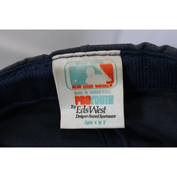 VTG 1990s MLB Atlanta Braves Pro Youth by Eds West Snapback Hat/Cap - Picture 8 of 9